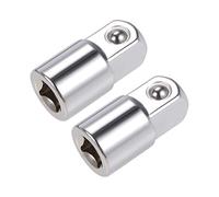 sourcing map 2 Pcs 1/4 Inch Drive (F) x 3/8 Inch (M) Socket Adapter, Female to Male