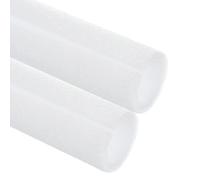 sourcing map 2 Pcs 1.58 Inch 3.3 Feet Pipe Insulation Foam Tube, Hollow Tube Covers for Outdoor Winter Freeze Protection Hot Cold Water Pipe, White OD 1.97"