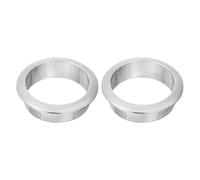 sourcing map 2 Pcs 1.97 inch (50mm) Nylon Desk Grommets, Plastic Cable Hole Cover, Wire Cord Cable Organizer for Computer Desk Cabinet, Silver