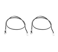 sourcing map 2 Pcs 100K NTC Thermal Sensor Probe,Stainless Steel Sensitive Temperature Sensor Probe 15.7 Inch Digital Thermometer Extension Cable Temp Sensor for Electrical Appliances