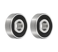 sourcing map 2 Pcs 103210-2RS Non-Standard Ball Bearings 10mm ID x 32mm OD x 10mm Thickness Bearings Double Rubber Sealed Chrome Steel Bearing for Industrial Machinery
