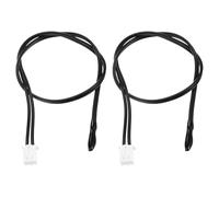 sourcing map 2 Pcs 10K NTC Thermal Sensor Probe, Epoxy Sensitive Temperature Sensor Probe 9.8 Inch Digital Extension Cable Temp Sensor