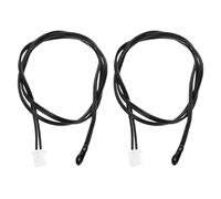 sourcing map 2 Pcs 15K NTC Thermal Sensor Probe, Epoxy Sensitive Temperature Sensor Probe 17.7 Inch Digital Thermometer Extension Cable Temp Sensor