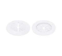 sourcing map 2 Pcs 2.17 Inch Flexible Cable Grommets, Self-Adhesive Desk Hole Cover, Wire Organizer Cords Management for Office Desks Table, White