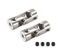 sourcing map 2 PCS 2.3mm to 3mm Rotatable Universal Steering Shaft Coupler Motor Connector Joint Coupling L23XD9