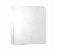 sourcing map 2 Pcs 2.5mm Hot Rolled Steel Sheets, 100x100mm Steel Plate Base Metal Sheet for Structural Support Construction Board Industrial Use Machinery Manufacturing, Silver