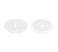 sourcing map 2 Pcs 2.76 Inch Flexible Cable Grommets, Self-Adhesive Desk Hole Cover, Wire Organizer Cords Management for Office Desks Table, White