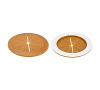 sourcing map 2 Pcs 2.76 Inch Flexible Cable Grommets, Self-Adhesive Desk Hole Cover, Wire Organizer Cords Management for Office Desks Table, Brown
