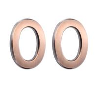 sourcing map 2 Pcs 2.76 Inch House Letters, Self-adhesive Mailbox Door Letter Stickers, Electroplated Finish Outdoor Address Signs for Office Hotel Apartments, Garden (Letter O, Bronze)
