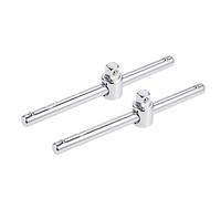 sourcing map 2 Pcs 3/8" Drive Sliding Wrench Breaker Bar T-Handle Socket Hand Tool