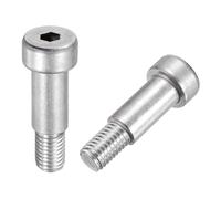 sourcing map 2 Pcs 304 Stainless Steel Shoulder Bolt 12mm Shoulder Dia 20mm Shoulder Length M10x1.5 Thread Hex Socket Shoulder Bolts for Hydraulic Injection Molding Machinery Industries