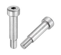 sourcing map 2 Pcs 304 Stainless Steel Shoulder Bolt 12mm Shoulder Dia 35mm Shoulder Length M10x1.5 Thread Hex Socket Shoulder Bolts for Hydraulic Injection Molding Machinery Industries