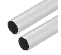 sourcing map 2 PCS 304 Stainless Steel Tubing, 10mm OD 0.5mm Wall Thickness 254mm Long Round Metal Pipe Steel Tube for Industrial Machinery Home Decoration DIY Crafts Model