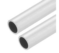 sourcing map 2 PCS 304 Stainless Steel Tubing, 6mm OD 1mm Wall Thickness 406.4mm Long Round Metal Pipe Steel Tube for Industrial Machinery Home Decoration DIY Crafts Model