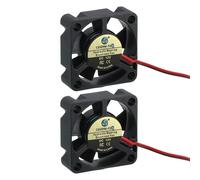 sourcing map 2 Pcs 3D Printer 3010 Cooling Fan, 12V 5500RPM 30 x 30 x 10 mm Hydraulic Bearing XH2.54 Extruder Cooling Fan with 30cm Cable 2 Pin Terminal for 3D Printer