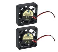 sourcing map 2 Pcs 3D Printer 4010 Cooling Fan, 5V 5000RPM 40 x 40 x 10 mm Hydraulic Bearing XH2.54 Extruder Cooling Fan with 30cm Cable 2 Pin Terminal for 3D Printer