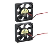 sourcing map 2 Pcs 3D Printer 5010 Cooling Fan, 12V 4928RPM 50 x 50 x 10 mm Hydraulic Bearing XH2.54 Extruder Cooling Fan with 30cm Cable 2 Pin Terminal for 3D Printer
