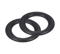 sourcing map 2 Pcs 4.5 Inch Foam Speaker Edge Surround Rings 75x118mm(IDxOD) Perforated Subwoofer Rings Replacement Parts for Speaker Repair or DIY,Black