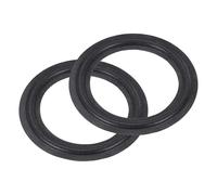 sourcing map 2 Pcs 4 Inch Foam Speaker Edge Surround Rings 66x99mm(IDxOD) Perforated Subwoofer Rings Replacement Parts for Speaker Repair or DIY,Dark Gray