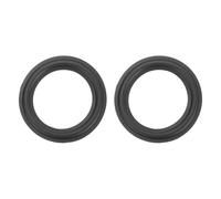 sourcing map 2 Pcs 4 Inch Rubber Speaker Edge Surround Rings 98x66mm(IDxOD) Perforated Subwoofer Rings Replacement Parts for Speaker Repair or DIY, Black