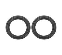 sourcing map 2 Pcs 5.1 Inch Rubber Speaker Edge Surround Rings 130x90mm(IDxOD) Perforated Subwoofer Rings Replacement Parts for Speaker Repair or DIY, Black