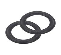 sourcing map 2 Pcs 5 Inch Foam Speaker Edge Surround Rings 84x126mm(IDxOD) Perforated Subwoofer Rings Replacement Parts for Speaker Repair or DIY,Black
