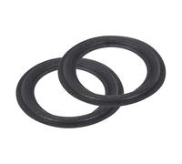 sourcing map 2 Pcs 6.5 Inch Foam Speaker Edge Surround Rings 102x155mm(IDxOD) Perforated Subwoofer Rings Replacement Parts for Speaker Repair or DIY,Black