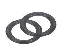 sourcing map 2 Pcs 6.5 Inch Foam Speaker Edge Surround Rings 102x155mm(IDxOD) Perforated Subwoofer Rings Replacement Parts for Speaker Repair or DIY,Dark Gray