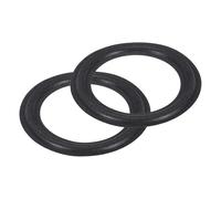 sourcing map 2 Pcs 6.5 Inch Foam Speaker Edge Surround Rings 98x143mm(IDxOD) Perforated Subwoofer Rings Replacement Parts for Speaker Repair or DIY,Black