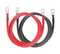 sourcing map 2 PCS 6AWG Gauge Battery Cable Wire 5FT Length 5/16" Diameter Positive and Negative Copper Alternator Connector with US standard O-ring for Car RV Golf Cart Marine, Red Black