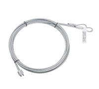 sourcing map 2 Pcs 8.6ft 2 Meters Garage Door Cable 3mm Diameter Torsion Spring Wire Cable, Galvanized Steel