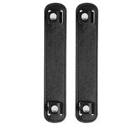 sourcing map 2 Pcs 8.98x1.65 Inch Leather Shoulder Strap Pad, Detachable Non-Slip Strap Covers for Tote Bags Backpacks Handbags, Black