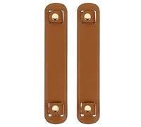 sourcing map 2 Pcs 8.98x1.69 Inch Leather Shoulder Strap Pad, Detachable Non-Slip Strap Covers for Tote Bags Backpacks Handbags, Khaki Brown