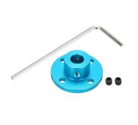 sourcing map 2 Pcs 8mm Flange Coupling Connector Rigid Guide Model Coupler Accessory Shaft Axis Fittings with Mini Hex Wrench and Fastening Screw for DIY RC Model Motors,Sky Blue