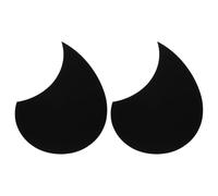 sourcing map 2 Pcs Acoustic Guitar Pickguard Guitar Guard Plate Fit 36 Inch Self Adhesive Right Handed Acoustic-Electric Guitar Parts 98x134mm Water Drop Shape Black