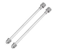sourcing map 2 Pcs Airless Paint Sprayer Extension Rod 12"x0.47" Extension Spray Gun Paint Stainless Steel Interface Universal Replacement Tool for Airless Spray