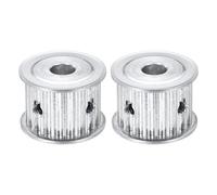 sourcing map 2 Pcs Aluminium Timing Pulley, 20 Teeth 10mm Bore Synchronous Wheel Timing Belt Pulley 5mm Pitch 21mm Slot Width for Belt, CNC Machine, 3D Printer