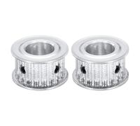 sourcing map 2 Pcs Aluminium Timing Pulley, 20 Teeth 17mm Bore Synchronous Wheel Timing Belt Pulley 5mm Pitch 16mm Slot Width for Belt, CNC Machine, 3D Printer