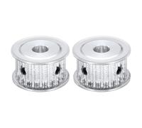 sourcing map 2 Pcs Aluminium Timing Pulley, 20 Teeth 6.35mm Bore Synchronous Wheel Timing Belt Pulley 5mm Pitch 16mm Slot Width for Belt, CNC Machine, 3D Printer