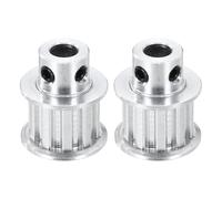 sourcing map 2 Pcs Aluminium Timing Pulley, XL 10 Teeth 6mm Bore Synchronous Wheel Timing Belt Pulley 5.08mm Pitch 11mm Slot Width for Belt, CNC Machine, 3D Printer