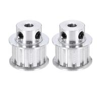sourcing map 2 Pcs Aluminium Timing Pulley, XL 12 Teeth 6mm Bore Synchronous Wheel Timing Belt Pulley 5.08mm Pitch 11mm Slot Width for Belt, CNC Machine, 3D Printer