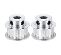 sourcing map 2 Pcs Aluminium Timing Pulley, XL 15 Teeth 10mm Bore Synchronous Wheel Timing Belt Pulley 5.08mm Pitch 11mm Slot Width for Belt, CNC Machine, 3D Printer