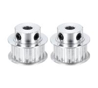 sourcing map 2 Pcs Aluminium Timing Pulley, XL 15 Teeth 8mm Bore Synchronous Wheel Timing Belt Pulley 5.08mm Pitch 11mm Slot Width for Belt, CNC Machine, 3D Printer