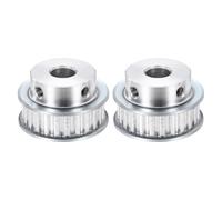 sourcing map 2 Pcs Aluminium Timing Pulley, XL 24 Teeth 10mm Bore Synchronous Wheel Timing Belt Pulley 5.08mm Pitch 11mm Slot Width for Belt, CNC Machine, 3D Printer