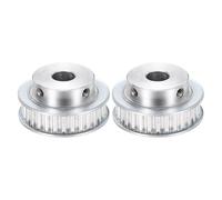 sourcing map 2 Pcs Aluminium Timing Pulley, XL 30 Teeth 12mm Bore Synchronous Wheel Timing Belt Pulley 5.08mm Pitch 11mm Slot Width for Belt, CNC Machine, 3D Printer