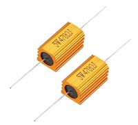 sourcing map 2 Pcs Aluminum Case Resistor 5W 470 Ohm Wirewound for LED Replacement Converter 5W470RJ