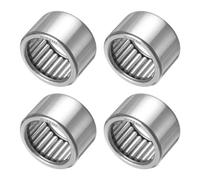 sourcing map 2 Pcs B-1210 Needle Roller Bearings 3/4 x 1 x 5/8 inch Full Complement Drawn Cup, Open End, Chrome Steel Bearing