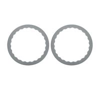 sourcing map 2 Pcs Bar Stool Leg Protectors Ring Non Slip Silicone Chair Leg Floor Protector for 16.5" to 18.5" Round Base Pads Bottom Protect Wooden Floor No Scratches No Noise, Grey