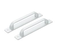 sourcing map 2 Pcs Barn Door Handle, 7.09 Inch Door Pull Handles, Patio Gate Handle for Cabinet Garage Sliding Door Closet Drawer Shed, Silver