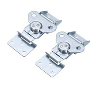sourcing map 2 Pcs Butterfly Twist Latch, 4.72 Inch Alloy Butterfly Buckle Latch Keeper Toggle Clamp Twist Latch for Case Box Flight Cases Equipment Boxes, Blue